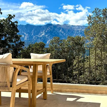 Villa Laricciu- Vue Mer Et Montagnes- Piscine Privee- Clim-wifi